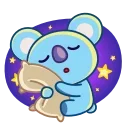 😴 emoji BT21 Telegram sticker 13 of 27