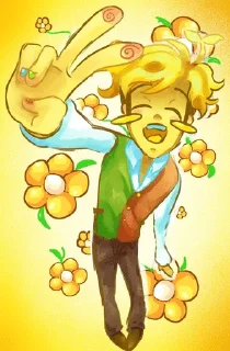 🌟 emoji Flowery (@azrielstiker & @SkyeStikers) КОЛАБА Telegram sticker 14 of 80