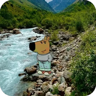 🫥 emoji Чилловый парень @MoiStikiBot Telegram sticker 8 of 53