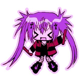 😆 emoji Ультрамариновая-тян 2 @Nyasticks Telegram sticker 9 of 33