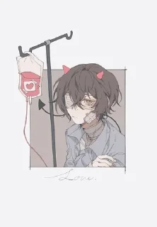 🖤 emoji Dazai Osamu Telegram sticker 24 of 50