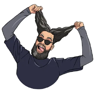 😜 emoji Би-2 art Telegram sticker 14 of 29