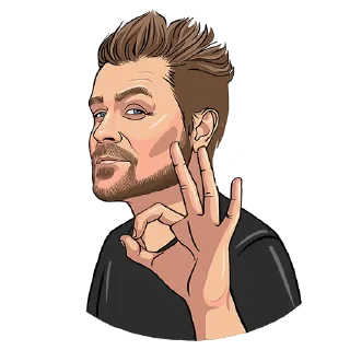 👌 emoji Би-2 art Telegram sticker 19 of 29