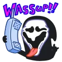 👻 emoji Scream Telegram sticker 5 of 28