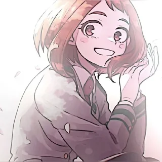 🍡 emoji uraraka @karacik12 Telegram sticker 7 of 27