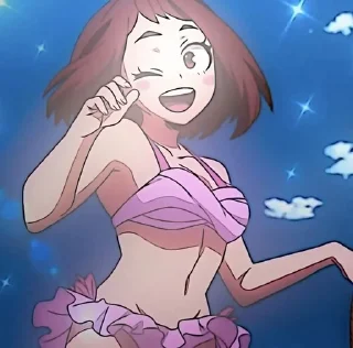 🍡 emoji uraraka @karacik12 Telegram sticker 13 of 27