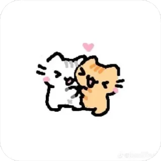👩‍❤️‍💋‍👨 emoji Котёнок Telegram sticker 23 of 44