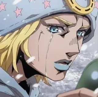 😭 emoji Johnny Joestar Telegram sticker 20 of 36