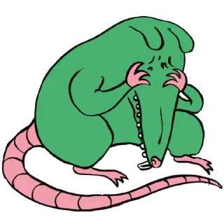 🫣 emoji КРЫС ПЫХ by @pp3gnezda Telegram sticker 11 of 16