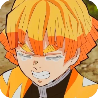 😭 emoji ⚡️Zenitsu🌙 :: @Moon_Michikatsu Telegram sticker 20 of 31
