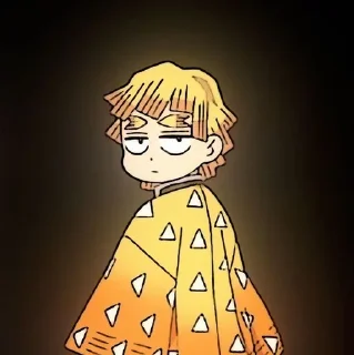 🤨 emoji Аґацума Зеніцу ⚡ Telegram sticker 13 of 52
