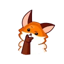 🧐 emoji Red Fox Telegram sticker 17 of 28