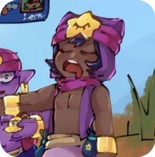 🌟 emoji ‹𝘚𝘈𝘕𝘋𝘠› ::from brawl stars:: b Telegram sticker 19 of 34