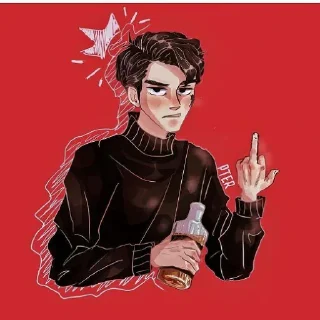 🖕 emoji Дурашка Telegram sticker 11 of 35