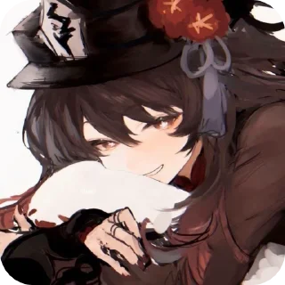 🌟 emoji хутао -> @animebotsa Telegram sticker 8 of 27