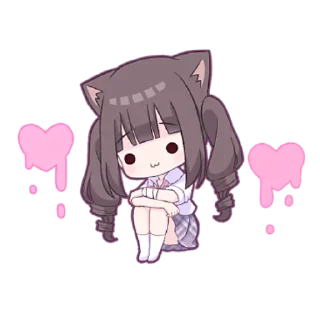 😔 emoji Менхера-Кошка @nyasticks Telegram sticker 20 of 25