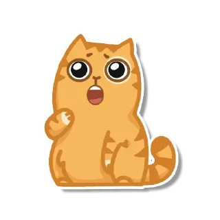 😲 emoji Котик Персик | @lawlietoff Telegram sticker 9 of 105