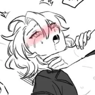❤️ emoji HornyAlbedo.exe stopped working Telegram sticker 23 of 89