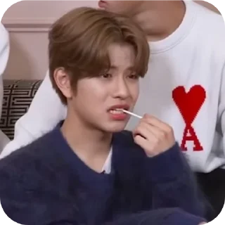 🥴 emoji Seungmin in the building Telegram sticker 23 of 28