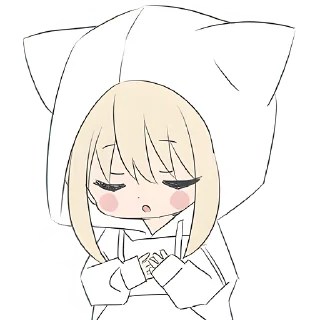 😊 emoji Худи-тян @Nyasticks Telegram sticker 14 of 41