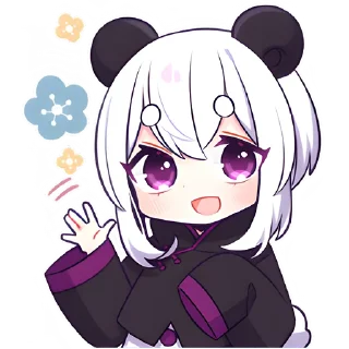 👋 emoji Панда-тян 2 @nyasticks Telegram sticker 16 of 41