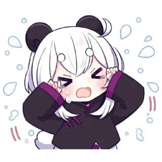 😭 emoji Панда-тян 2 @nyasticks Telegram sticker 5 of 41