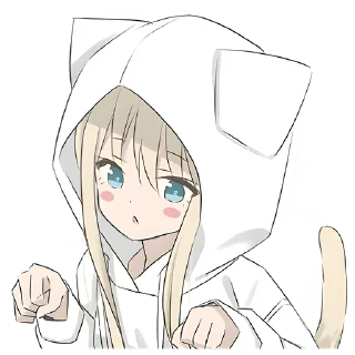 🥰 emoji Худи-тян @Nyasticks Telegram sticker 8 of 41