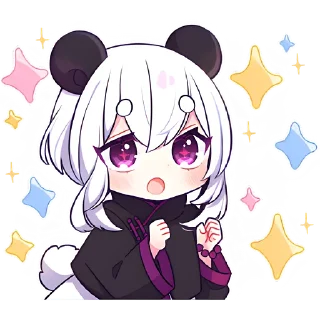 Sticker from Панда-тян 2 @nyasticks