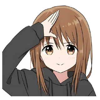🫡 emoji Худи-тян @nyasticks Telegram sticker 14 of 41