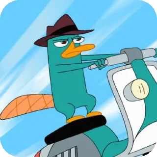 🏍 emoji Perry the Platypus • @Earth928B Telegram sticker 18 of 45