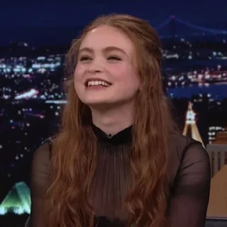 😄 emoji Sadie Sink Telegram sticker 9 of 15