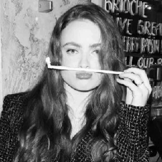 🤍 emoji Sadie Sink Telegram sticker 6 of 15