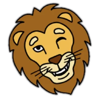🦁 emoji Lion🦁 Telegram sticker 6 of 24