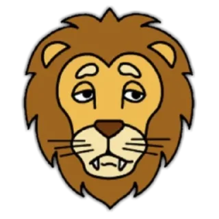 🦁 emoji Lion🦁 Telegram sticker 18 of 24