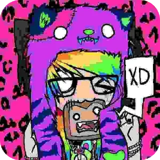 🖼 emoji emo/scenecorekid Telegram sticker 4 of 59