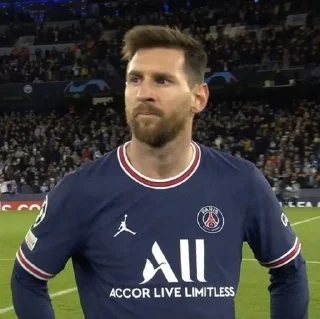 😐 emoji messi is a cutie Telegram sticker 13 of 33