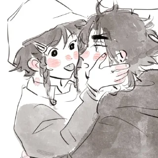 💌 emoji xiaoven bw ×2 | @yeetoldyxiaoven Telegram sticker 14 of 100