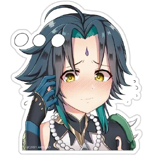 😳 emoji Genshin Impact Telegram sticker 6 of 40