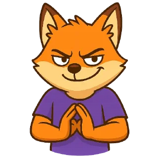 😈 emoji Привет, я 🦊 @TopTgDima, а ты кто? Telegram sticker 2 of 35