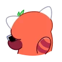 😈 emoji RRRed Panda Telegram sticker 7 of 28