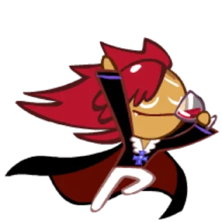 🍷 emoji Vampire Cookie! Telegram sticker 19 of 27