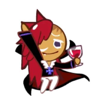 🍷 emoji Vampire Cookie! Telegram sticker 18 of 27