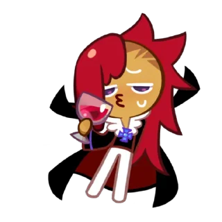 🍷 emoji Vampire Cookie! Telegram sticker 24 of 27