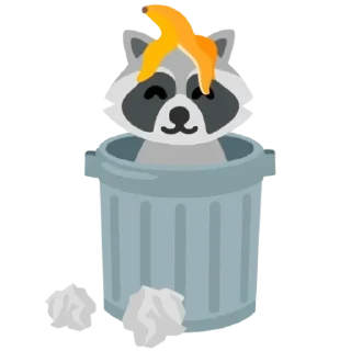 🦝 emoji Mixed Emoji Telegram sticker 12 of 65