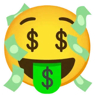 🤑 emoji Mixed Emoji Telegram sticker 16 of 65