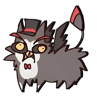 🎀 emoji Коты Отель Хазбин ➩ @Earth928B Telegram sticker 14 of 20