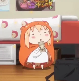 😯 emoji umaru chan @any_stick Telegram sticker 12 of 50