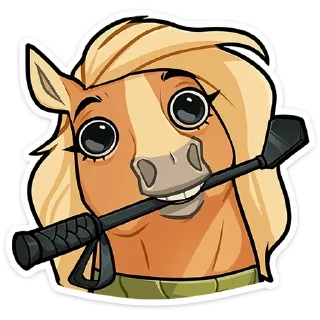 🐴 emoji Лошадка Карамелька ➩ @Earth928B Telegram sticker 14 of 45