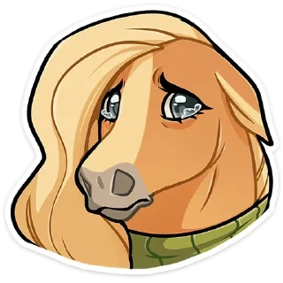 🐴 emoji Лошадка Карамелька ➩ @Earth928B Telegram sticker 8 of 45