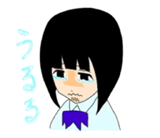 😥 emoji negative girl @nneiasticks Telegram sticker 5 of 40